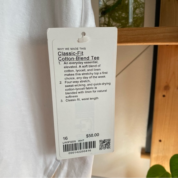 Lululemon White Classic-Fit Cotton-Blend T-Shirt 16 - Picture 15 of 16